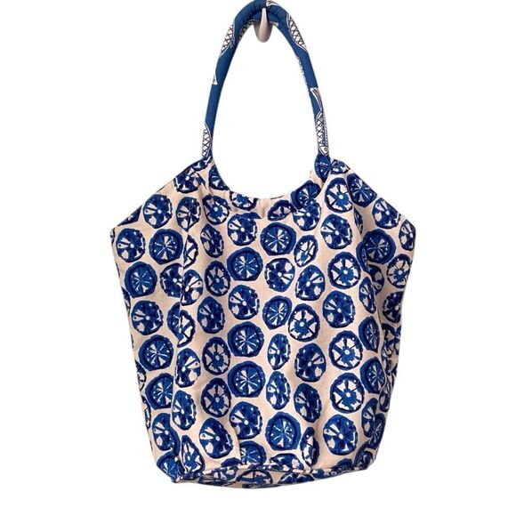 Blue Patterned Tote Bag - Picture 2 of 6